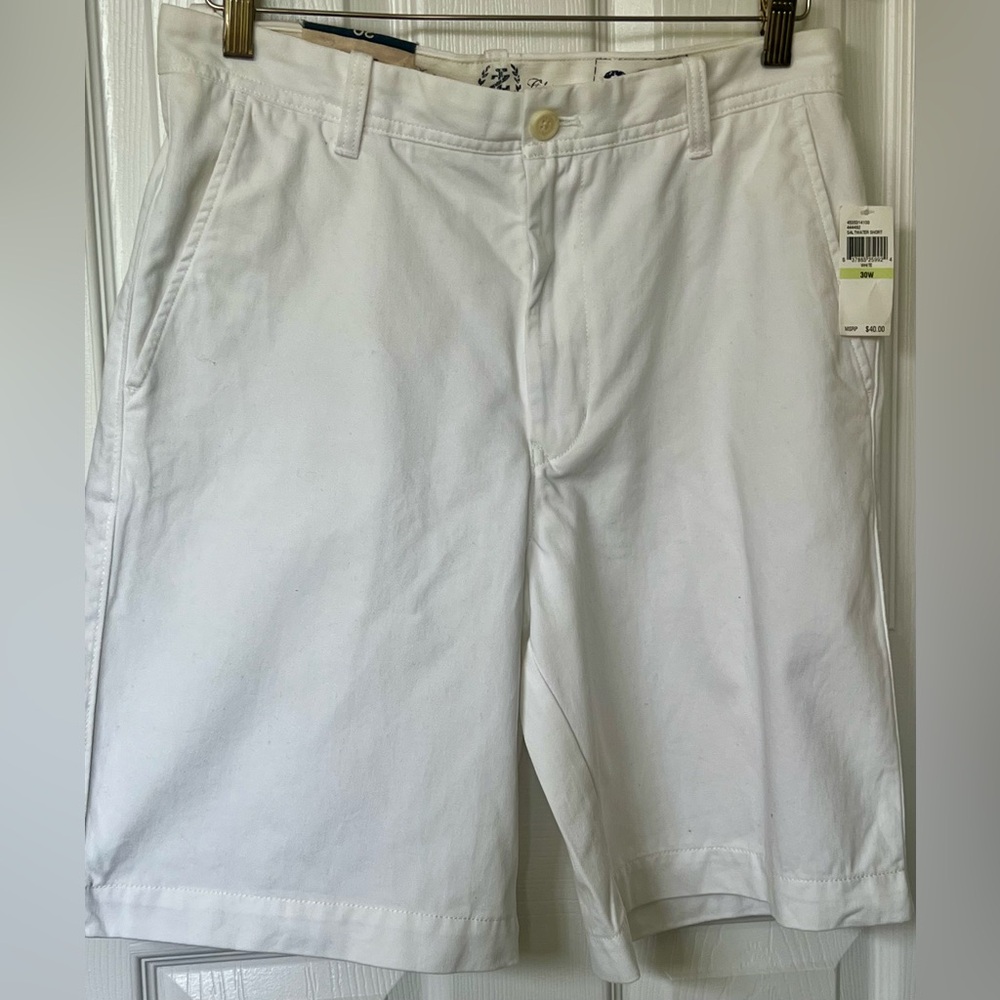 NWT Izod Saltwater Chino Bermuda Shorts Women's Sz 30W Pockets